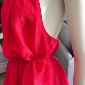 Banana Republic Vibrant Red Mini Dress